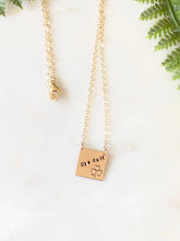 Load image into Gallery viewer, Square Gold Necklace
