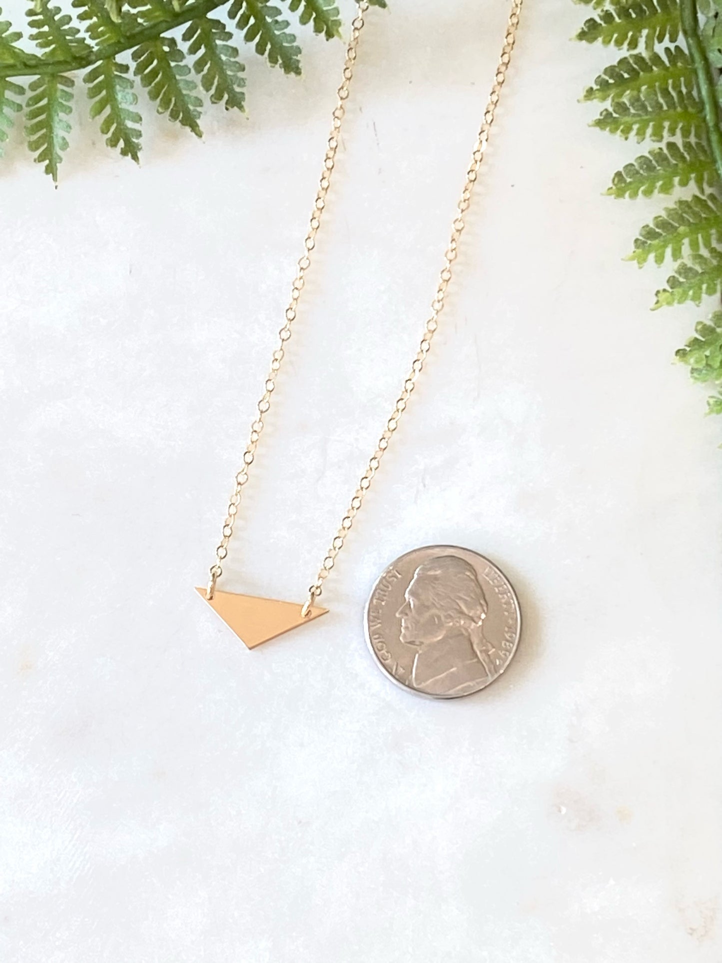 Triangle Gold Necklace