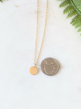 Load image into Gallery viewer, Mini Gold Circle Necklace