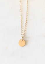 Load image into Gallery viewer, Mini Gold Circle Necklace