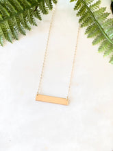 Load image into Gallery viewer, Gold Filled Bar Necklace