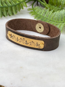 Mountain Leather Bracelet