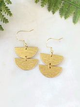 Load image into Gallery viewer, Double Half Moon Earrings