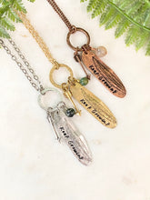 Load image into Gallery viewer, Keep Growing Feathered Necklace
