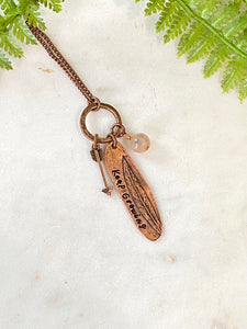 Keep Growing Feathered Necklace