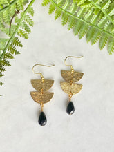 Load image into Gallery viewer, Double Half Moon Bead Earrings
