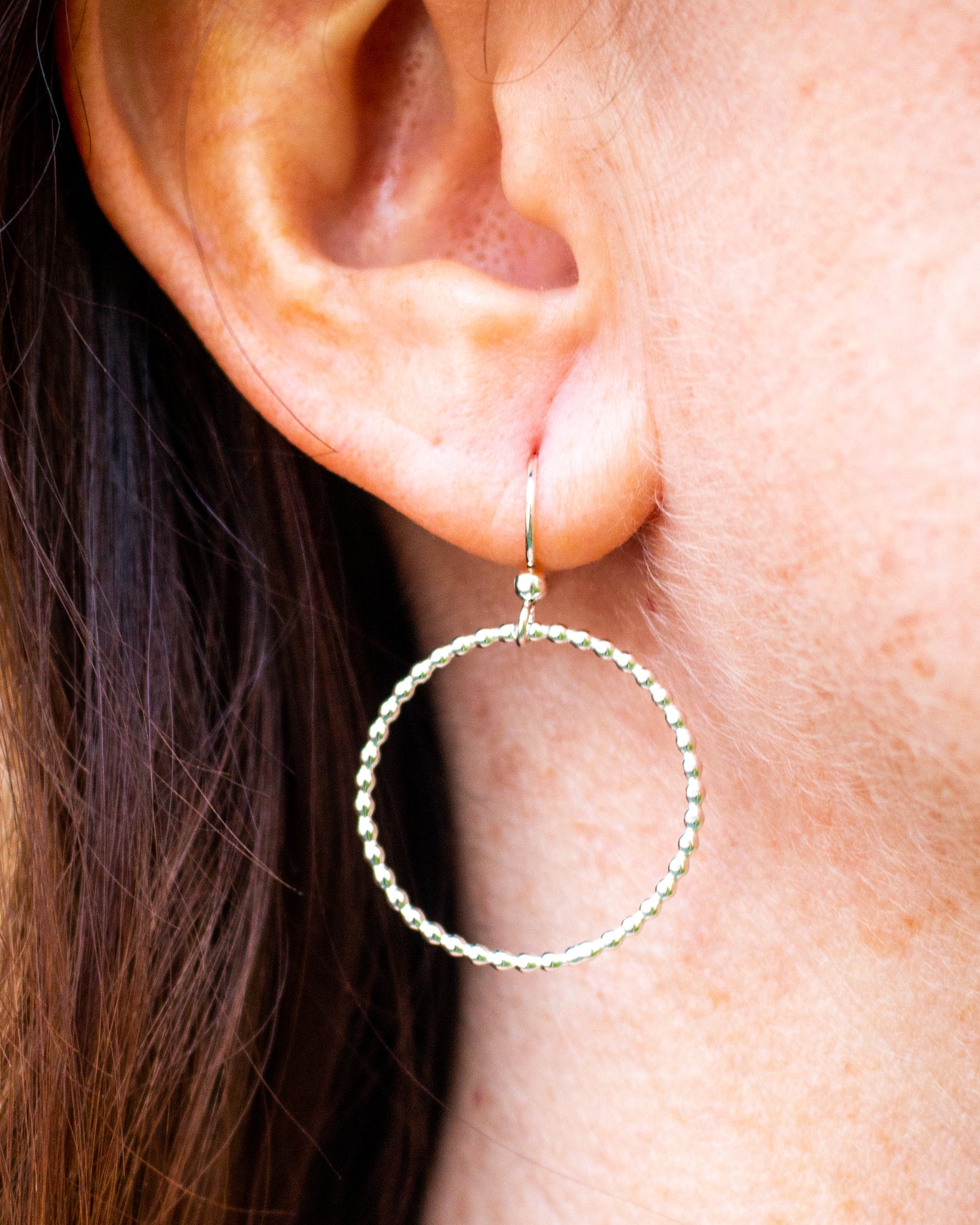Textured Hoop Earrings