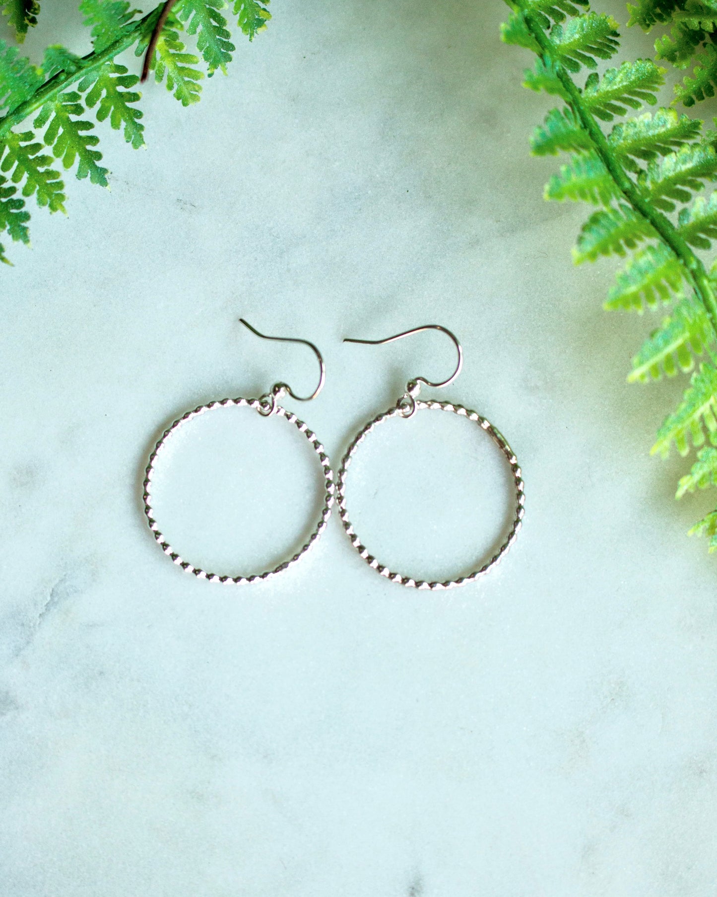 Textured Hoop Earrings