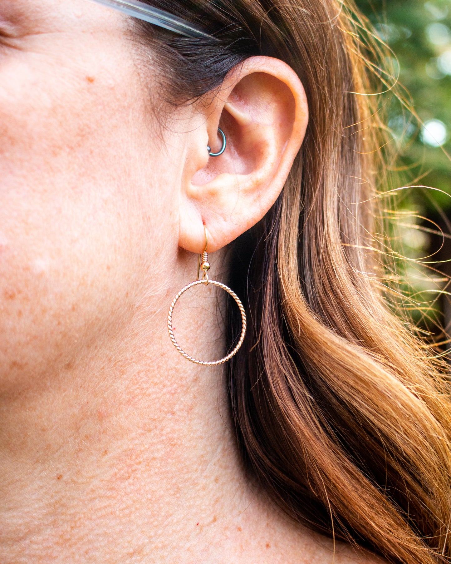 Textured Hoop Earrings