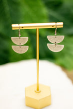Load image into Gallery viewer, Double Half Moon Earrings
