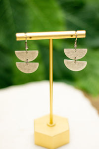 Double Half Moon Earrings