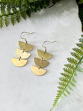 Load image into Gallery viewer, Triple Half Moon Earrings