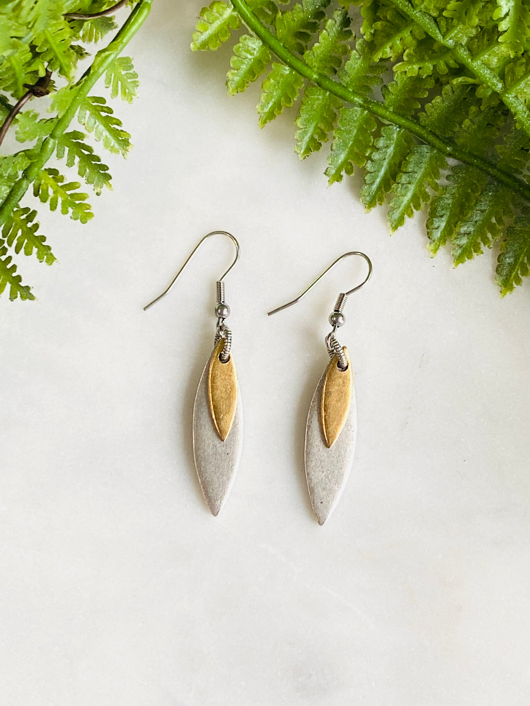 Two-Tone Earrings