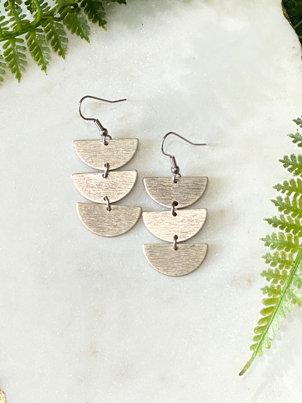Triple Half Moon Earrings